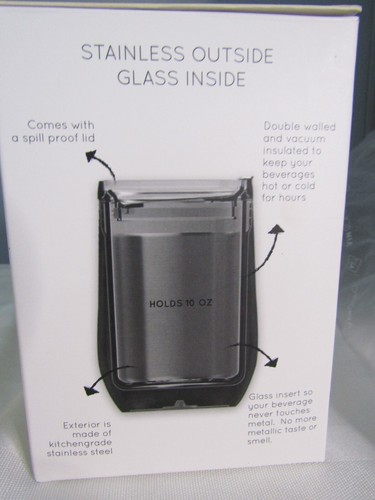 Vinglacé 10oz Stemless Copper Color Wine Tumbler Removable Glass Insert - Picture 5 of 8