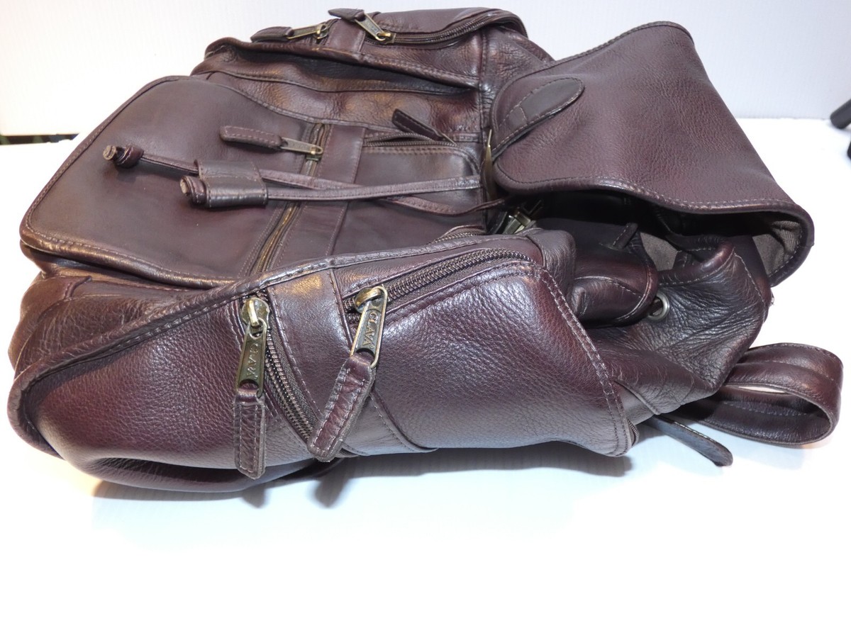 clava brown leather drawstring backpack Abby Full-Grain  Handcrafted in Ethiopia String Backpack is a classic leather backpack that will let u carry your necessities in style Leather Backpacks by Clava 