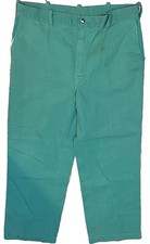 Vintage 70s Men  s Mint Green Workwear Pants 34  Waist