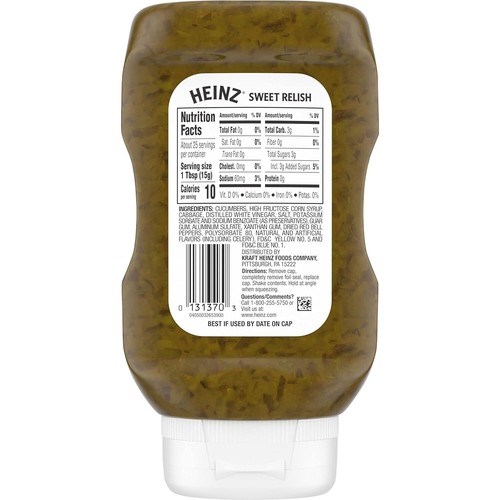 Heinz Sweet Relish bottiglia da spremere 12,7 once - Foto 8 di 12