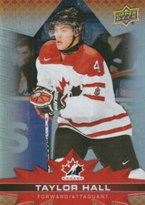 2021/2022 HOCKEY CARD TIM HORTONS TEAM CANADA -  TAYLOR HALL # 18