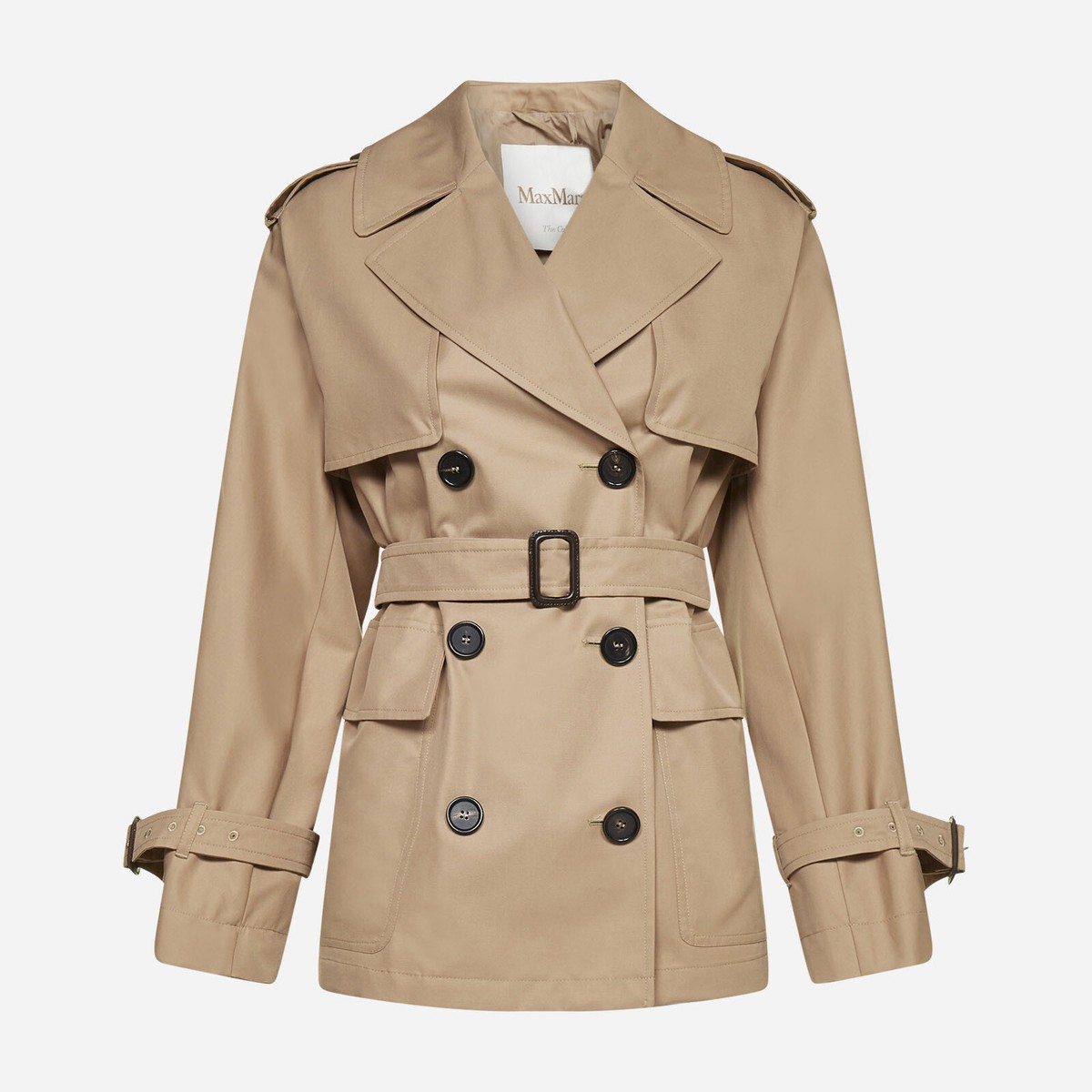 Max Mara The Cube CTRENCH Short Gabardine Trench Coat in Max Mara The Cube CTRENCH Short Gabardine Trench Coat in