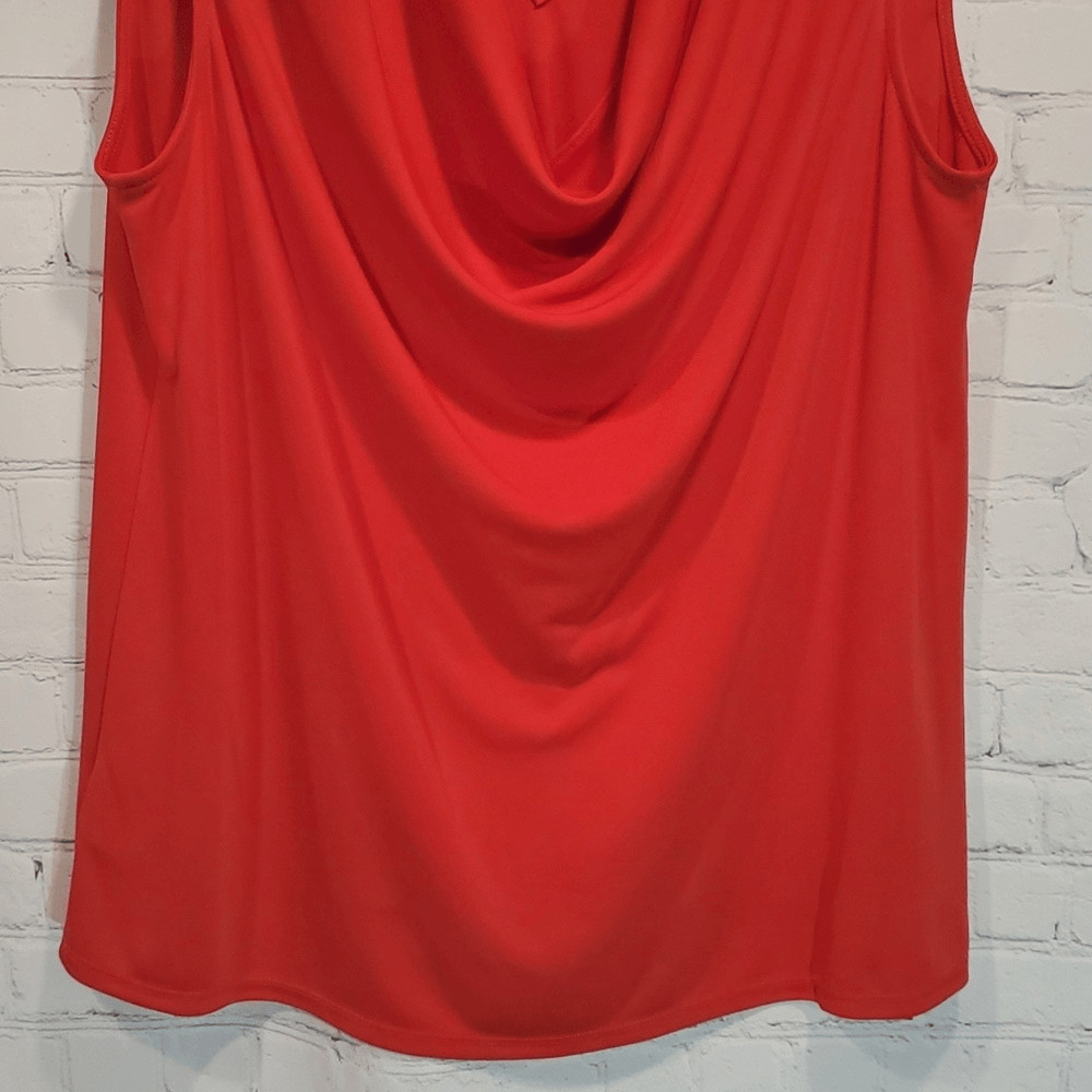 Robert Rodriguez red drape back sleeveless top - image 9
