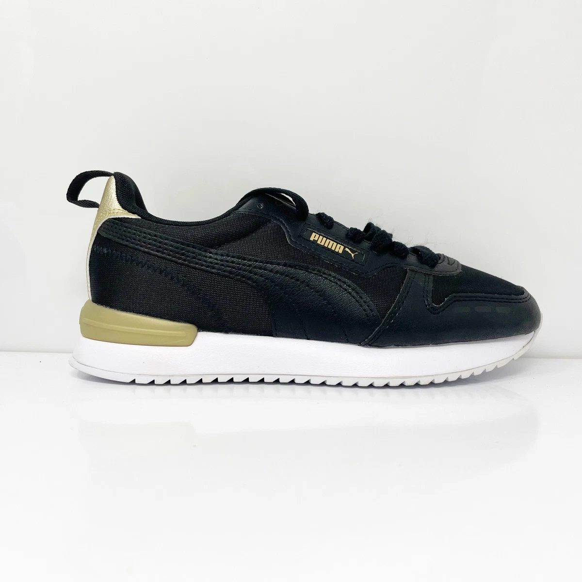Puma Womens R78 Metallic Pop 381070 01 Black Casual Shoes Sneakers