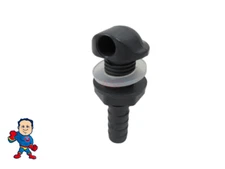 Spa Hot Tub Air Relief 3/8" Barb Gray Nozzle Fitting Leisure Bay Part See Video 