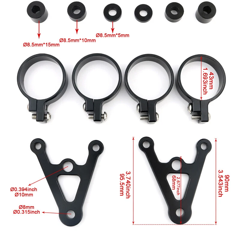 Soporte de faro de horquilla apto para Triumph Thunderbird/TB Sport/Legend TT Aftermarket Foto 2 de 4