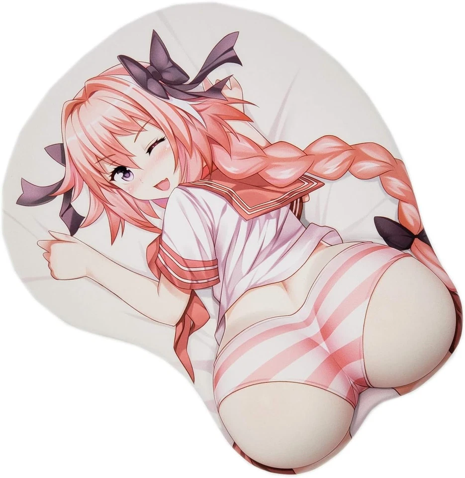 Astolfo 3D Anime Mouse Pads with Wrist Rest Gaming Oppai Mousepads 2Way Skin - Image 2 of 4