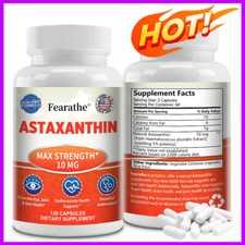 ASTAXANTHIN MAX STRENGTH 10MG-Cardiovascular Health Support,Powerful Antioxidant