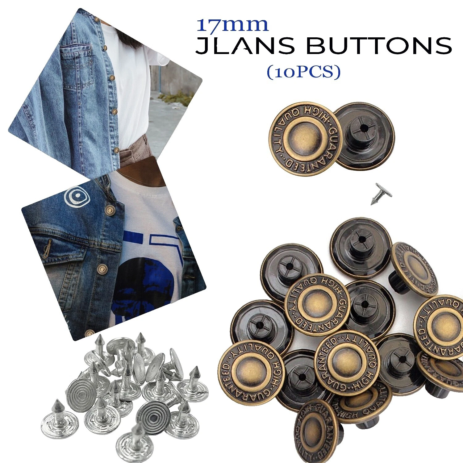 Shirts & Blouses Plastic Stud/Jeans Button Sewing Buttons