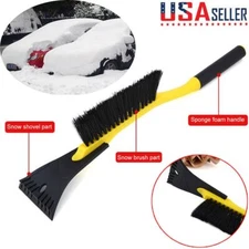 2-in-1 Ice Scraper with Brush for Car Windshield Snow Remove Frost Broom Cleaner
