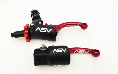ASV F3 Front Brake Pro Pack Clutch Perch Levers Shorty Red TRX 250R ATC ...