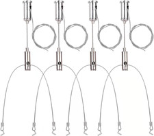 4 Set / 8 Pcs Aquarium Lights Suspension Kit Luminaire Installation Hardware...