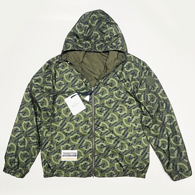 100 % AUTHENTISCH MONCLER CRETES GRÖSSE 2XL XXL 5 HERREN WINDBREAKER JACKE GRÜN