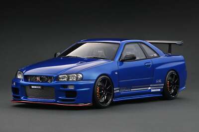 ミニカー ignition model TOP SECRET R34 1/18 1:18 Nissan Skyline R34 GT-R TOP SECRET - Blue Metallic