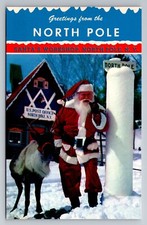 Greetings From North Pole Santa's Workshop Northpole NY VTG UNP C.1967 Postcard