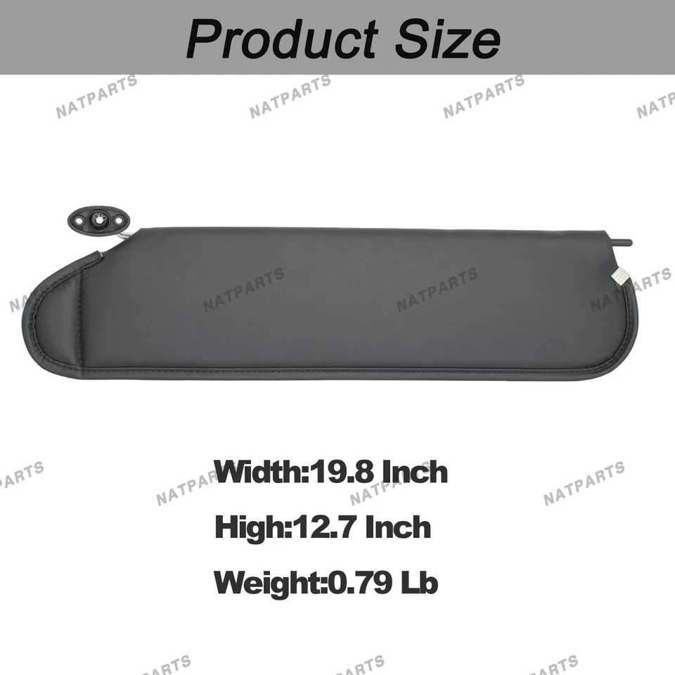 Par de parasol sin luz compatible con 97-02 Jeep Wrangler TJ 5EP34 LAZAE 5EP35 LAZAE Foto 4 de 4