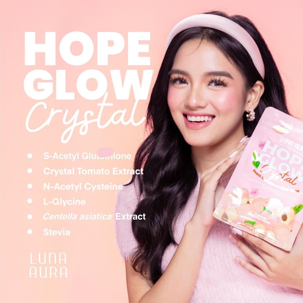 crystal glow glutathione review Hope Peach Juice Drink, 8 Sachets x 18g Bacteriostatic Saline vs Sodium Pack:10 gm Sachet piel roja