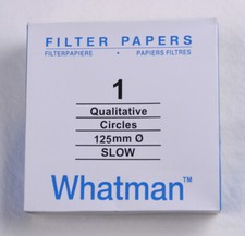 FILTER PAPER 12.5 cm 100 DISCS QUALITATIVE SLOW 103
