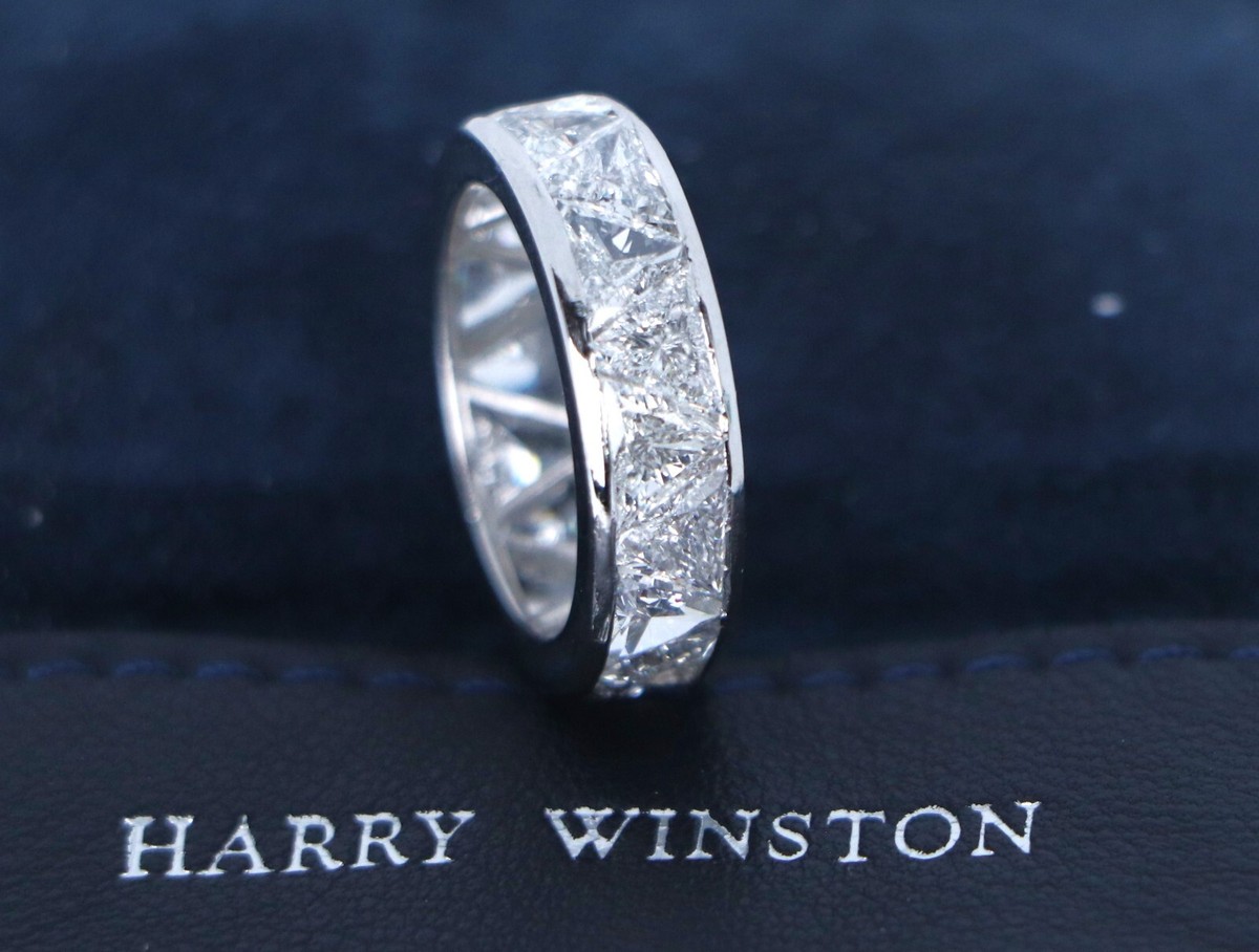 $42K Rare Harry Winston Platinum 18 Trillion 5.13ct Diamond