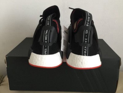 ADIDAS NMD XR1 CORE BLACK-CORE BLACK-SOLAR RED BY9924 MEN TRAINERS SIZE U.K  11.5 | eBay.de