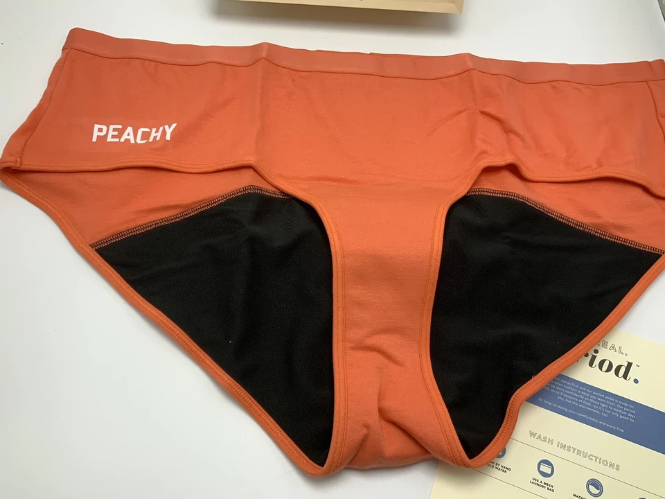 Трусики Aerie Real Me Boyfriend Period размер XXL коралловые новые с ценниками - Изображение 3 из 4