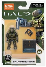HALO HEROES SERIES 12 MEGA BLOKS CONSTRUX SPARTAN GUNGNIR MINI FIGURE GNB18