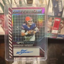2025 Leaf Optichrome - Graham Mertz - Optimus Pink AUTO # 1/8 - FL GATORS NFL