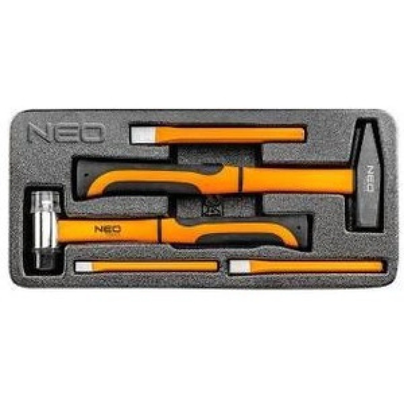 Neo Tools 84-242 - Insert Mousse 5 Pièces Marteau Et Burins - Image 2
