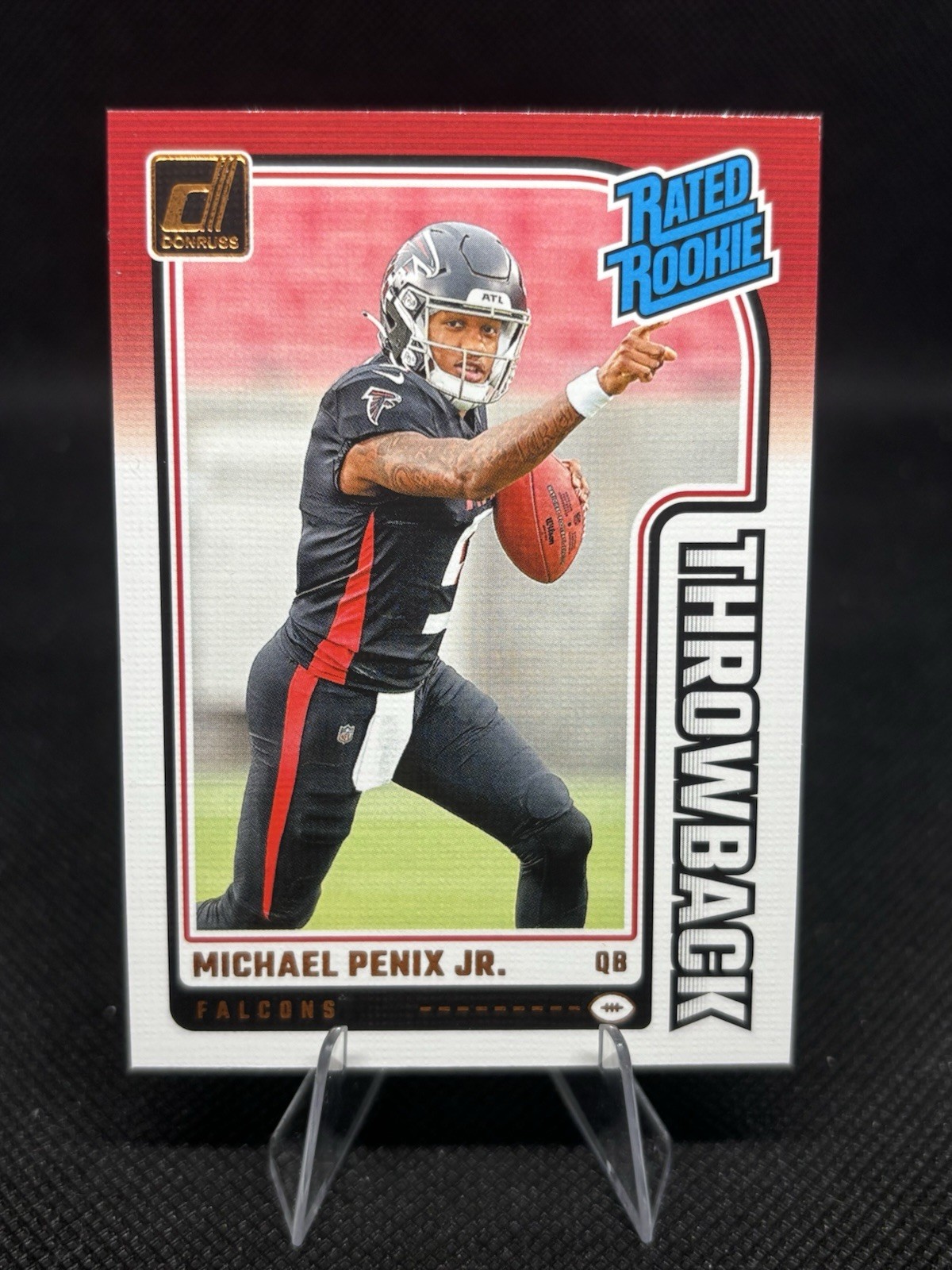 2024 Donruss #3 Michael Penix Jr. Rated Rookies Throwback