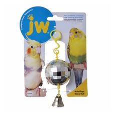 JW Pet Activitoy Disco Ball Bird Toy Tiny Mirror Effect Squares - 3 Pack