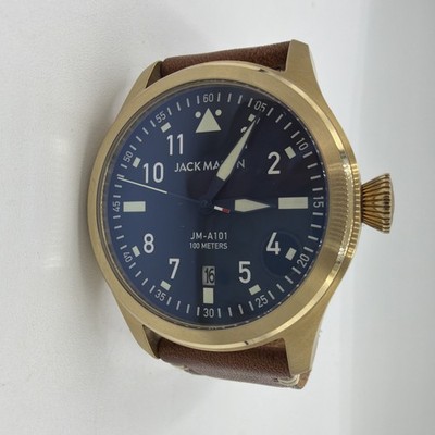 Jack Mason JM-A101 Pilot Watch Blue Dial 42mm Leather Aviation