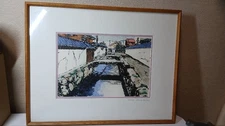 Japanese Woodblock Print Koike Akira lithograph 40/100