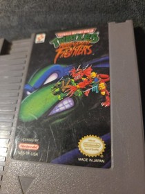 Nintendo NES Teenage Mutant Ninja Turtles Tournament Fighters Cart & Dust Cover