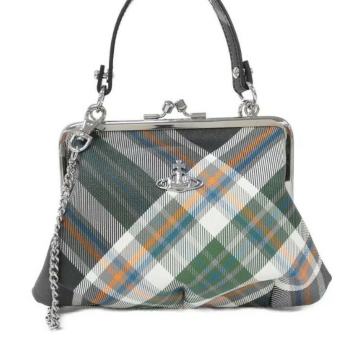 Vivienne Westwood Frame Shoulder Bag Check Orb Chain 52020003 Unused New Japan