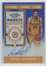 2019-20 Panini Contenders Optic Blue Prizm 12/99 Goga Bitadze #114 Auto 09yc