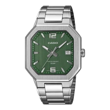 Casio MTP-B195D-3AV Men’s Watch Green Dial Stainless Steel 50M Watch