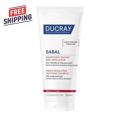 Ducray Sabal Sebum-Reducting Treatment Shampoo 200ml / 6.76oz Exp 09/2028