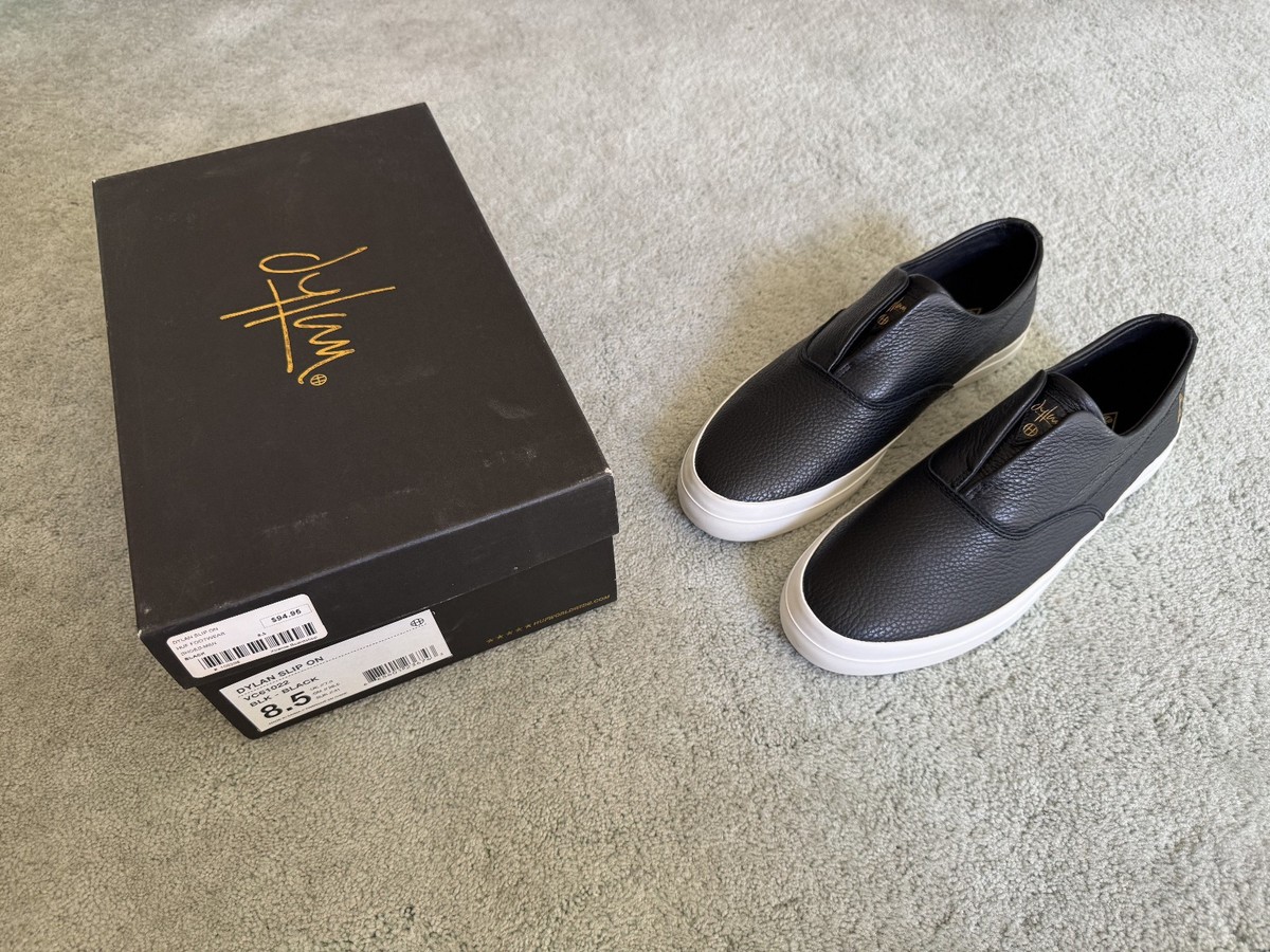 HUF Skateboarding - Dylan Rieder Slip On - Black Leather - Size