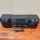 Panasonic RX-CT810 Boom Box – AM/FM Radio, 2 Cassette Decks, Speakers – 80s/90s