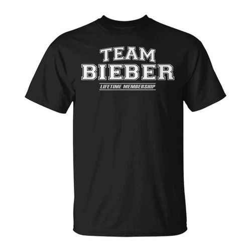 NWT Team Bieber Proud Family Surname Last Name TShirt - product listing photo