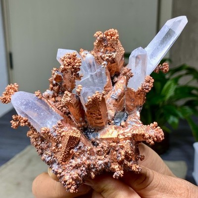 403G  Rare!! iridescent Native Copper crystal mineral specimen