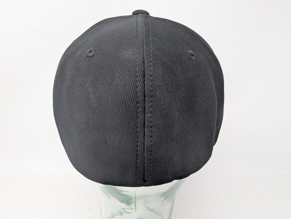 Gorra Corvette ajustada para hombre L/XL negra bordada con adornos rojos GM Chevrolet Foto 3 de 4