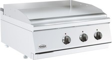 Elektro-Grillplatte glatt – Tischgerät 800×700×300 mm, 7,2 kW, Profi Gastronomie
