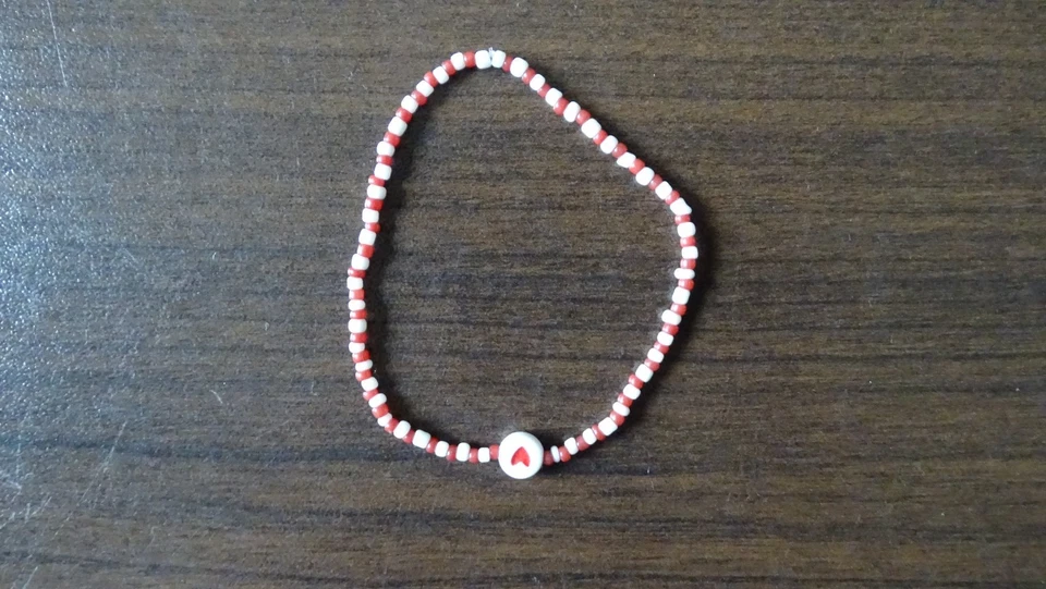 🌴 Hübsches Perlenarmband Herz🌴 handmade NEU