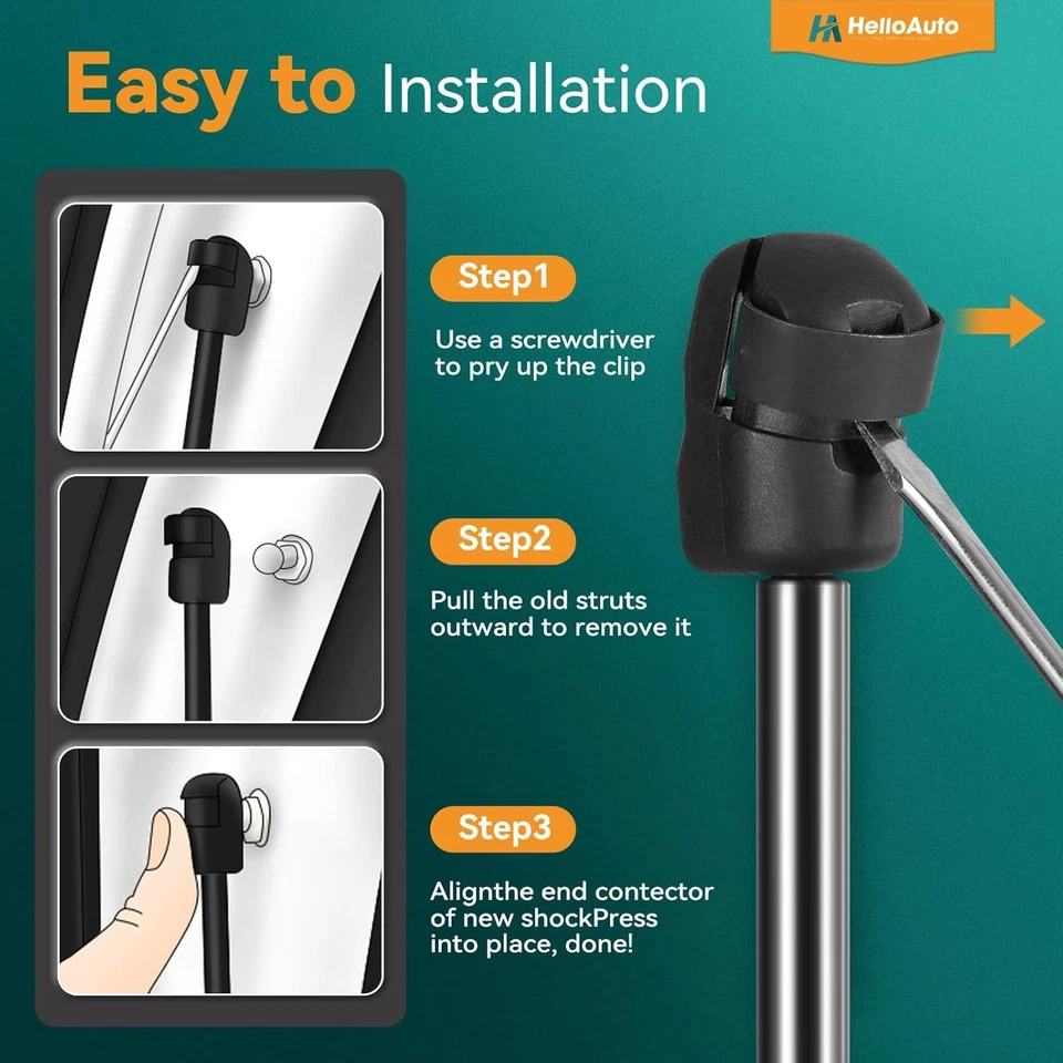 Rear Hatch Lift Supports for Ford Edge SE/SEL 2007-2014, SG304084 Liftgate.. - Image 2 of 4