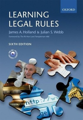 Learning Legal Rules: A Student's Guide to Legal Method and Reaso by  0199282501