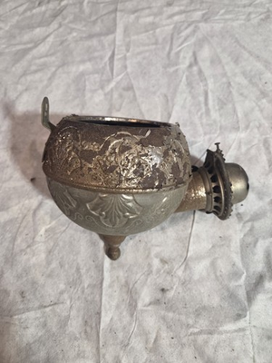 #ad The Angle Lamp Co. 1890s Antigue Kerosene Oil Wall Lamp $89.00