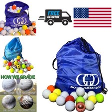 AA Condition Recycled Golf Balls 50 Count Ideal for Practice Sessions