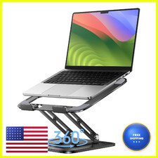 Loxp Adjustable Laptop Stand Computer Stand 360 Rotating Base Ergonomic Laptop