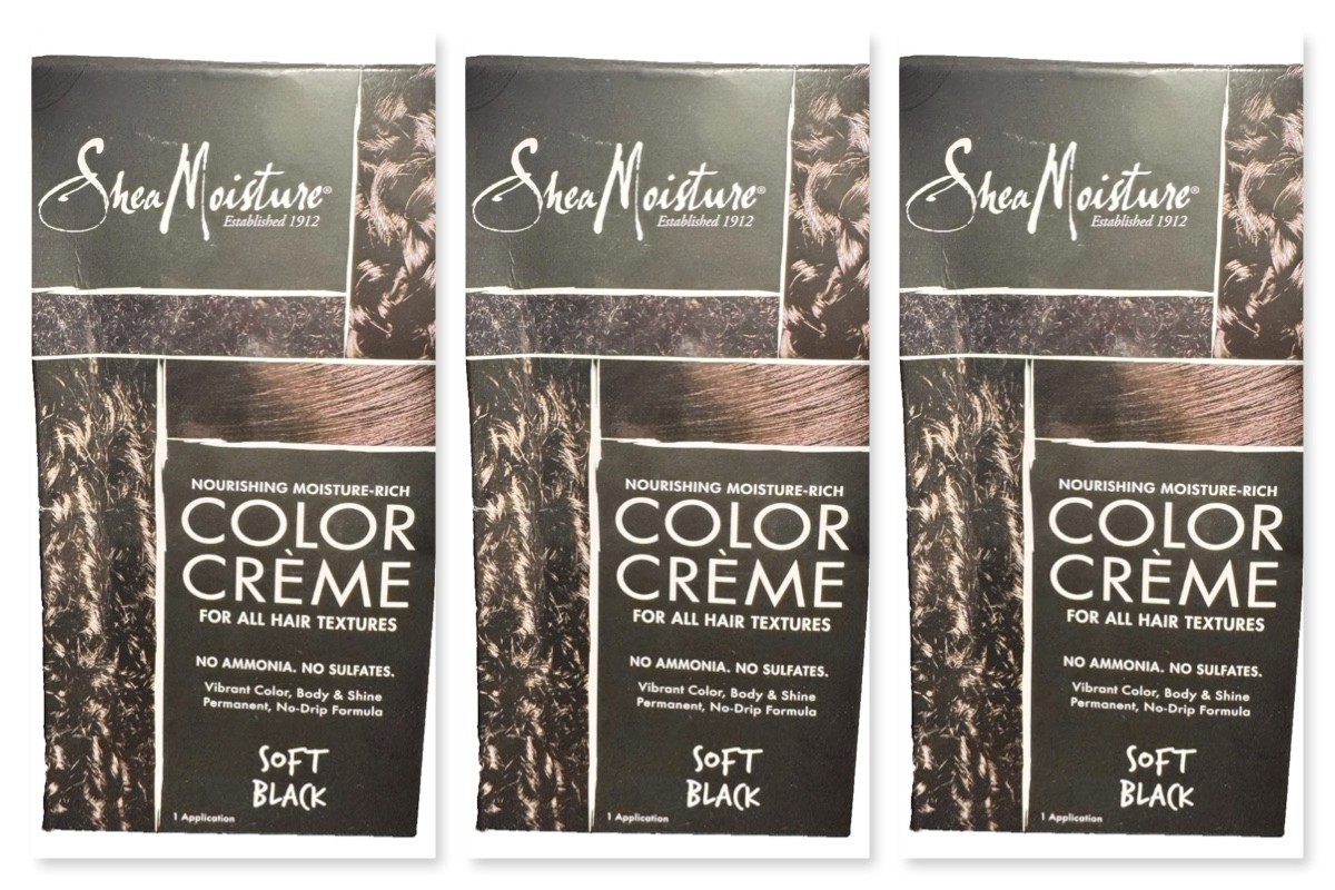 Creme Soft Black Hair Color New In Box  (044)